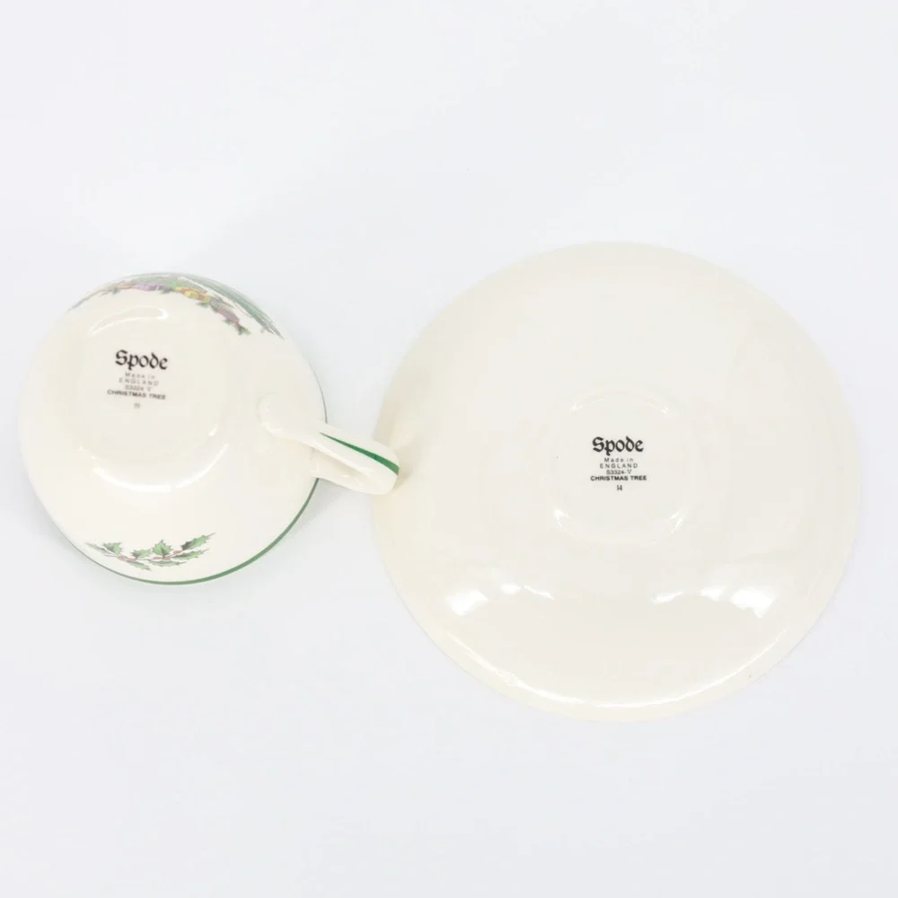 VTG Spode Christmas Tree Tea Cup + Saucer‎ England